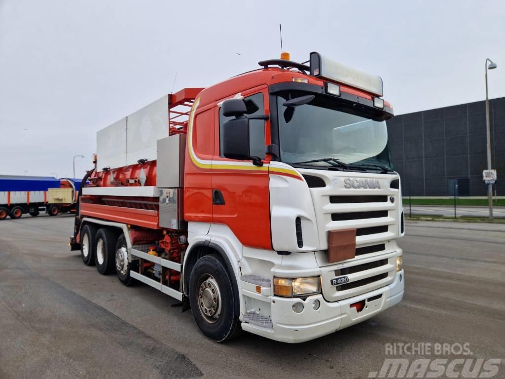 Scania R420 8x2/4 Hvidtved Larsen 12.500 L Combi Cleaner Vidanjörler