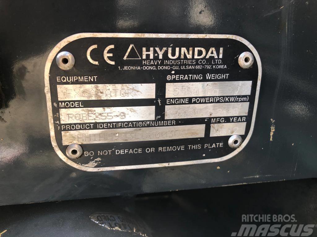 Hyundai R55-9 Mini ekskavatörler, 7 tona dek