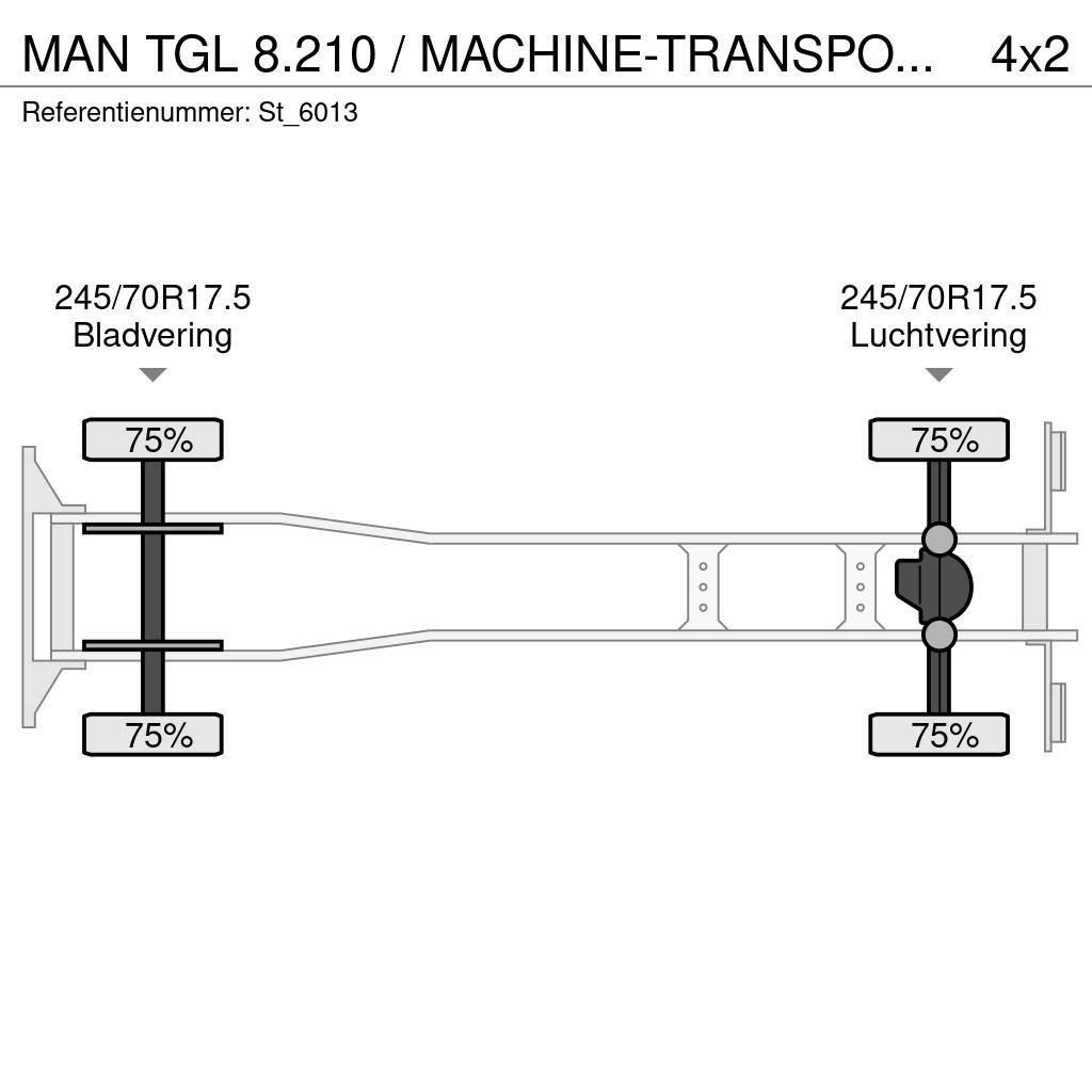 MAN TGL 8.210 / MACHINE-TRANSPORT / OPRIJ-WAGEN / AIRC Araç tasiyicilar