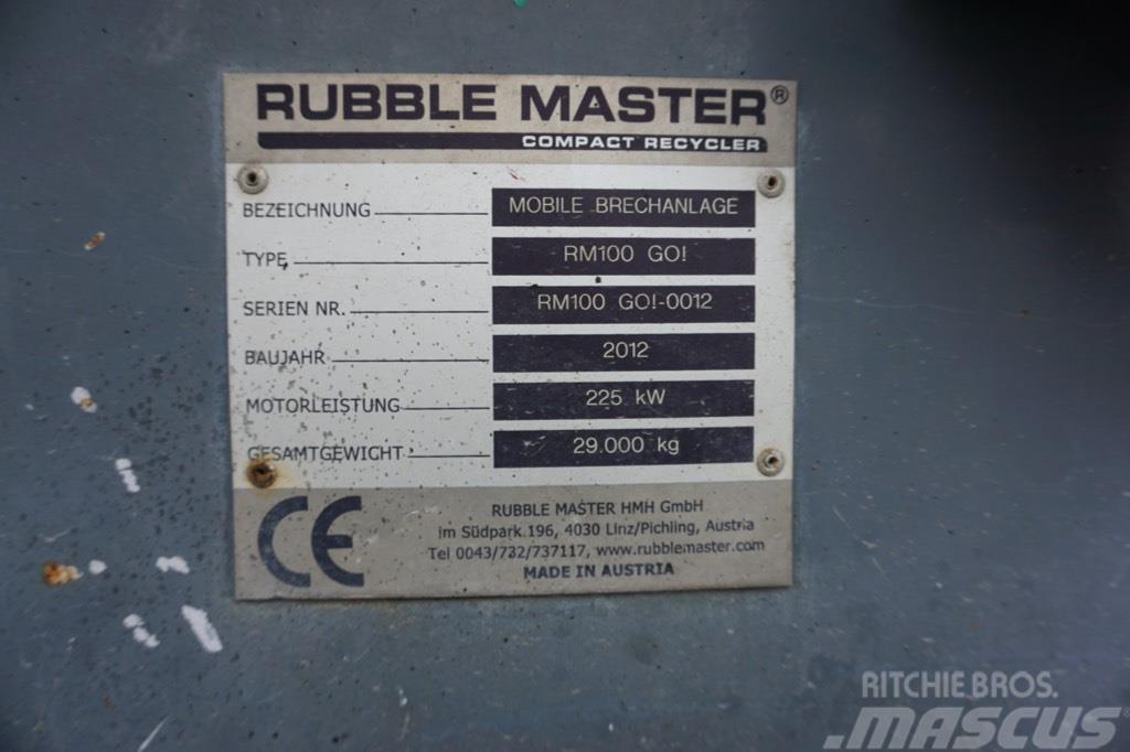 Rubble Master RM 100GO! Gezer kırıcılar