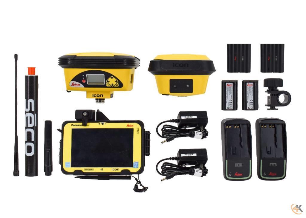 Leica iCG60 iCG70 450-470Mhz Base/Rover GPS w/ CC80 iCON Diger parçalar