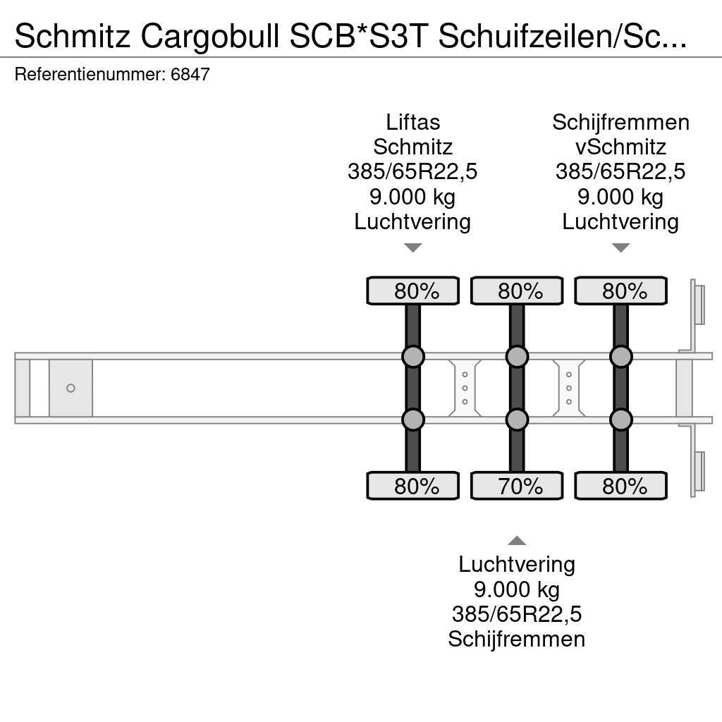 Schmitz Cargobull SCB*S3T Schuifzeilen/Schuifdak Liftas Schijfremmen Perdeli yari çekiciler