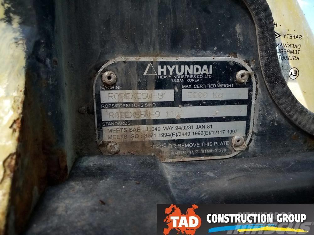Hyundai Robex 55 W-9 Lastik tekerli ekskavatörler