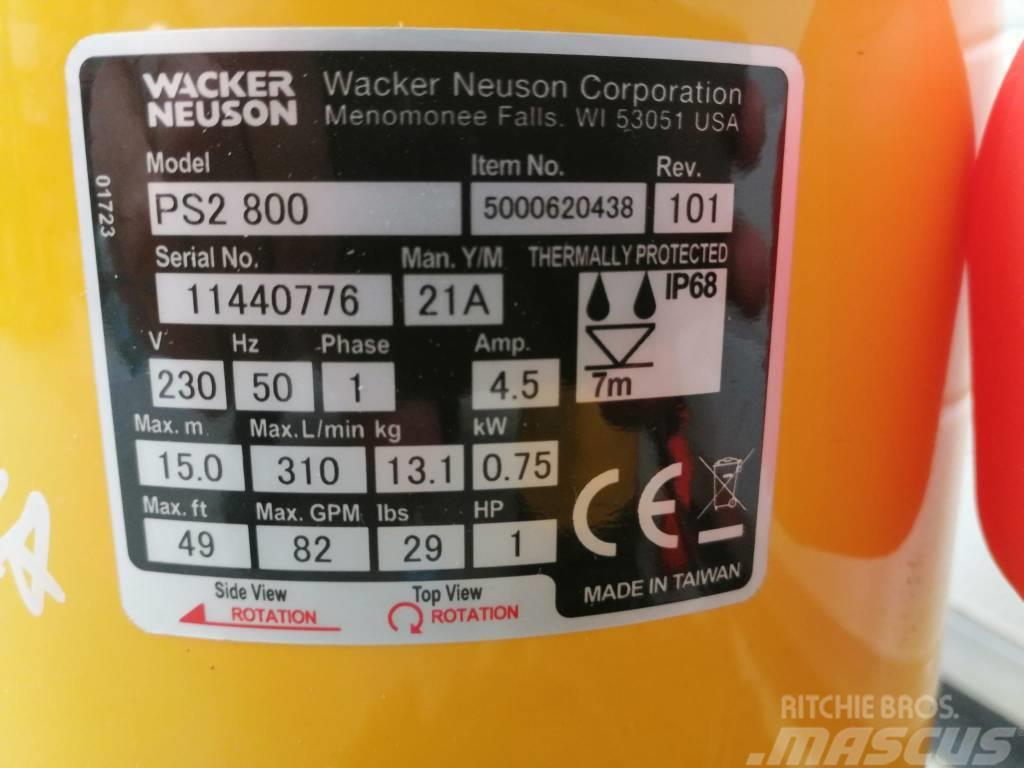 Wacker Neuson PS2800 Su pompalari