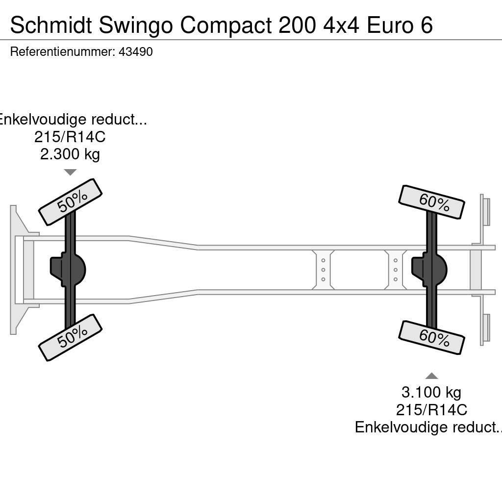 Schmidt Swingo Compact 200 4x4 Euro 6 Süpürme kamyonları