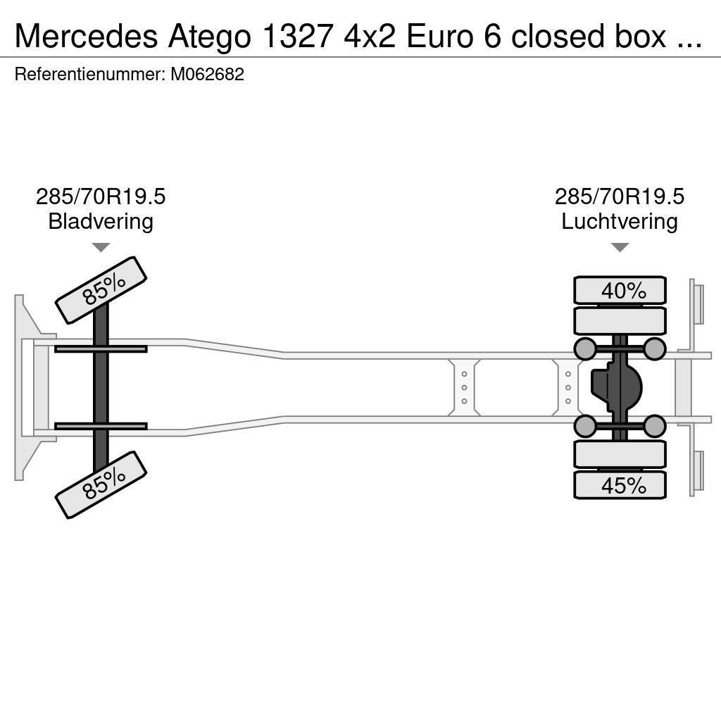 Mercedes-Benz Atego 1327 4x2 Euro 6 closed box + taillift Kapali kasa kamyonlar