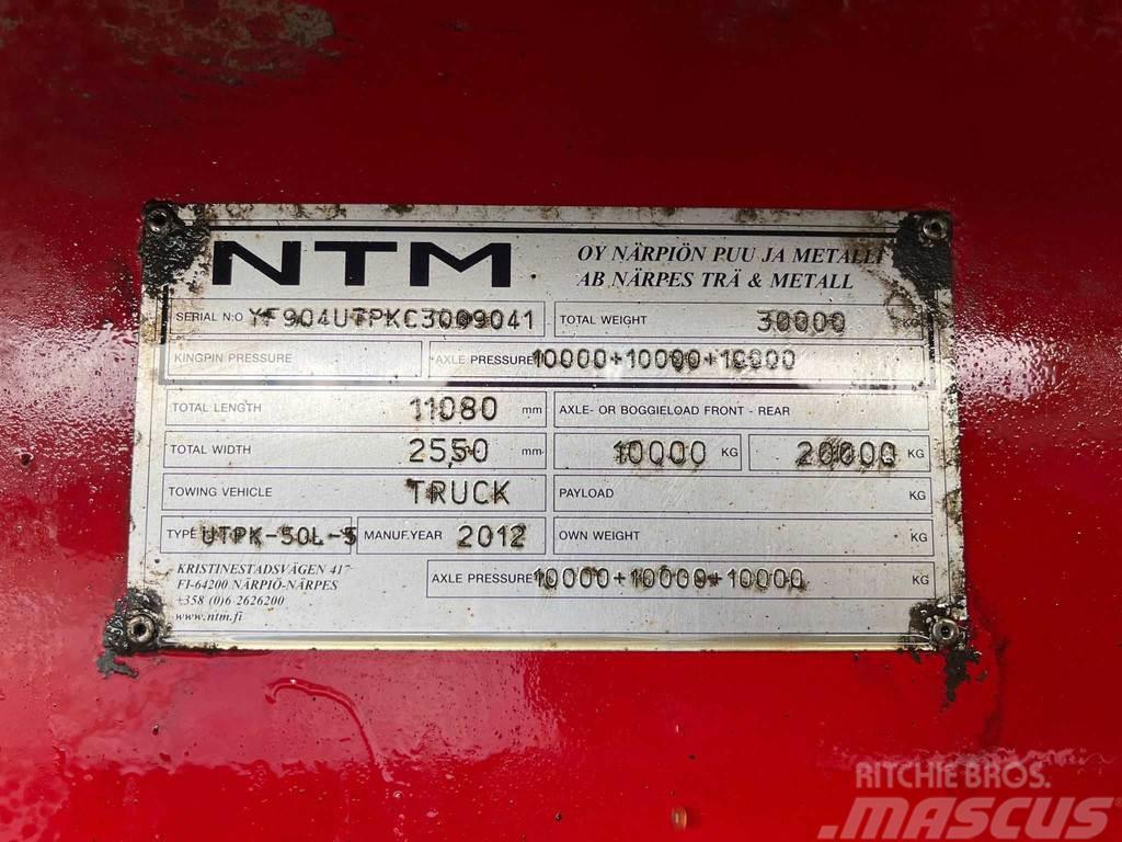 NTM UTPK-50L-5 BOX L=8525 mm Damperli römorklari