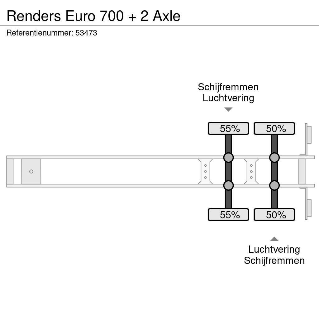 Renders Euro 700 + 2 Axle Konteyner yari çekiciler