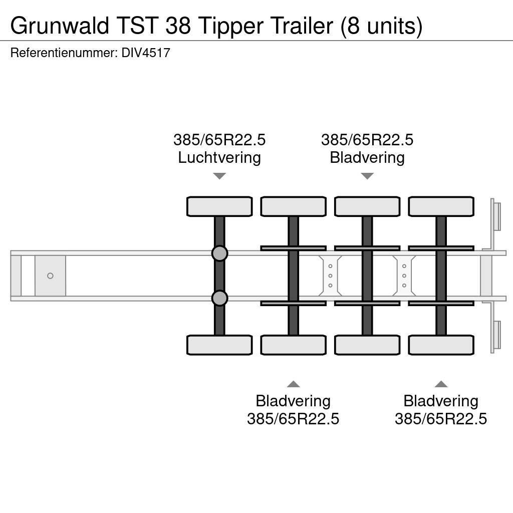 Grunwald TST 38 Tipper Trailer (8 units) Damperli çekiciler
