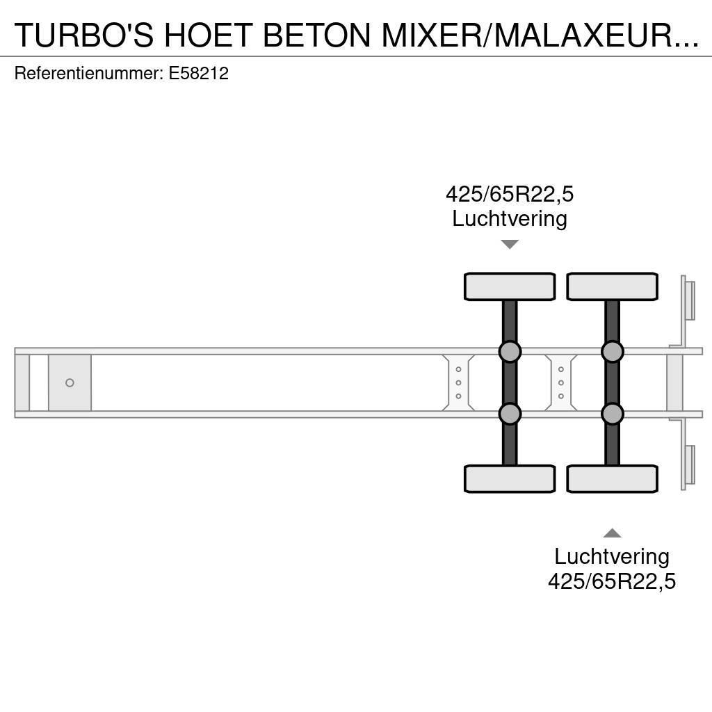  TURBO'S HOET BETON MIXER/MALAXEUR/MISCHER 10M3 +MO Diger yari çekiciler
