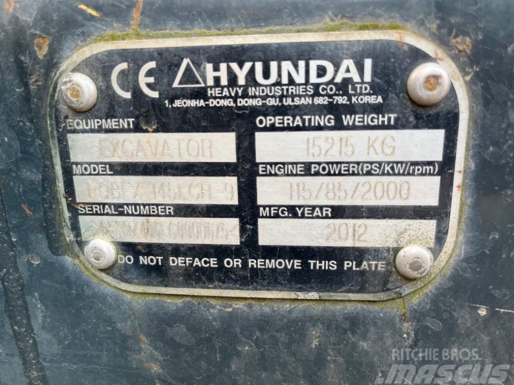 Hyundai Robex 145 LCR-9 Paletli ekskavatörler
