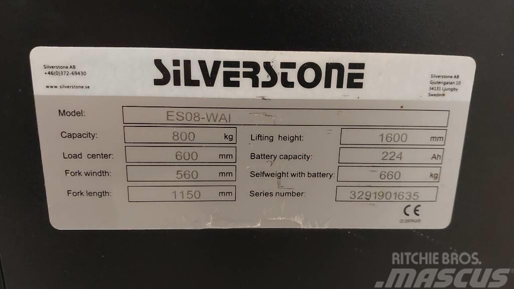 Silverstone ledestabler med initialløft 1,6 m løftehøyde Yaya kumandali istif makinasi