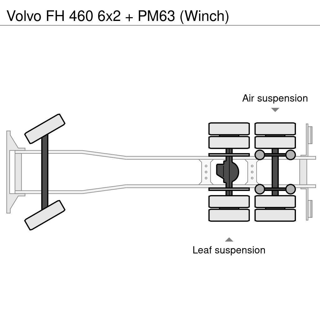 Volvo FH 460 6x2 + PM63 (Winch) Yol-Arazi Tipi Vinçler (AT)