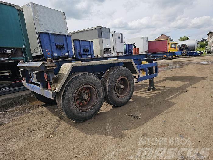 Krone 2 axle | 20 ft container chassis | steel suspensio Konteyner yari çekiciler