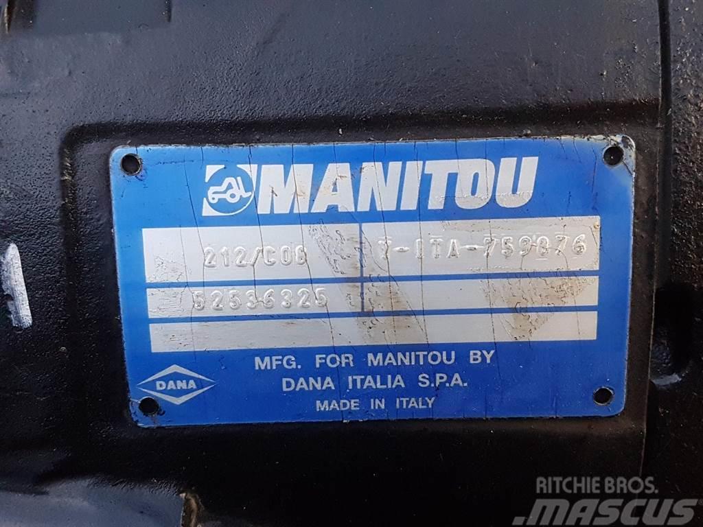 Manitou -Spicer Dana 212/C08-52536325-Axle/Achse/As Akslar