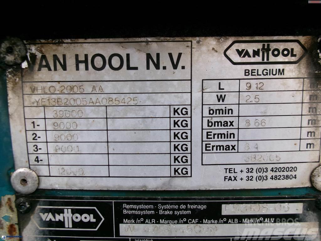 Van Hool 3-axle container chassis 20,30 ft. Konteyner yari çekiciler