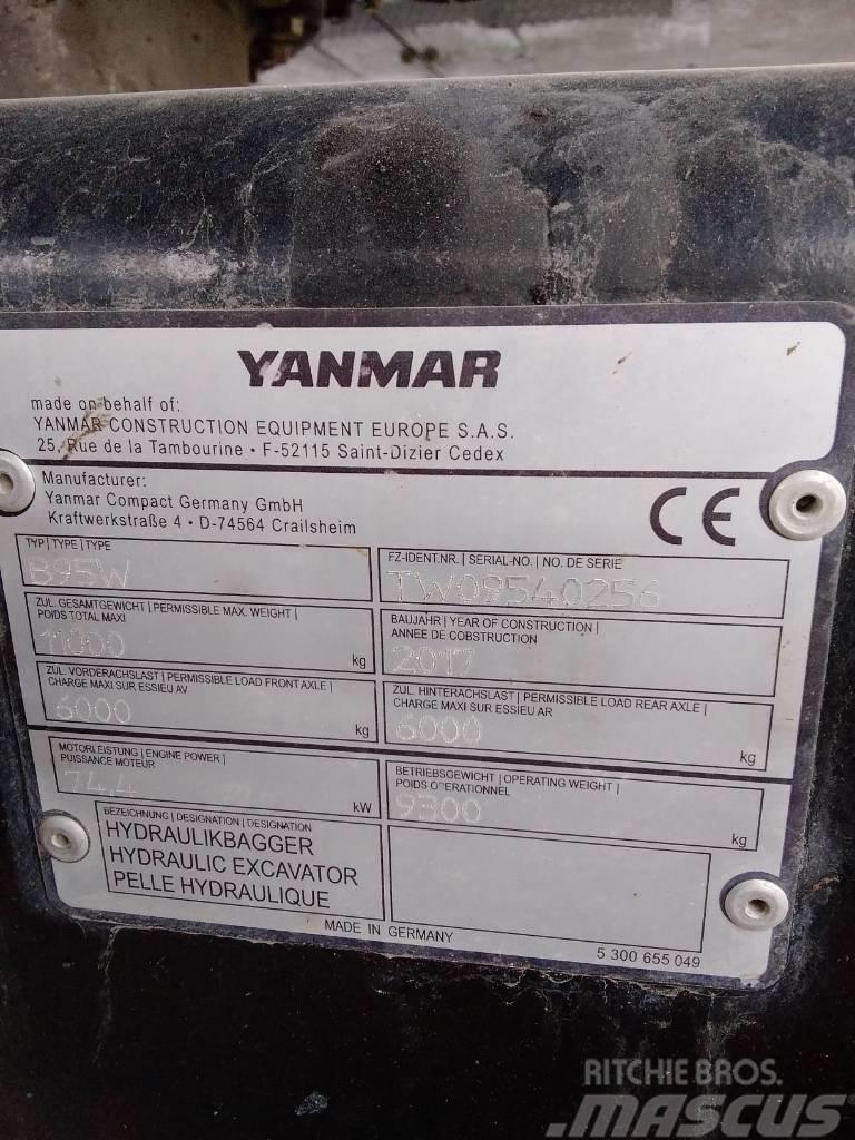 Yanmar B95W Lastik tekerli ekskavatörler
