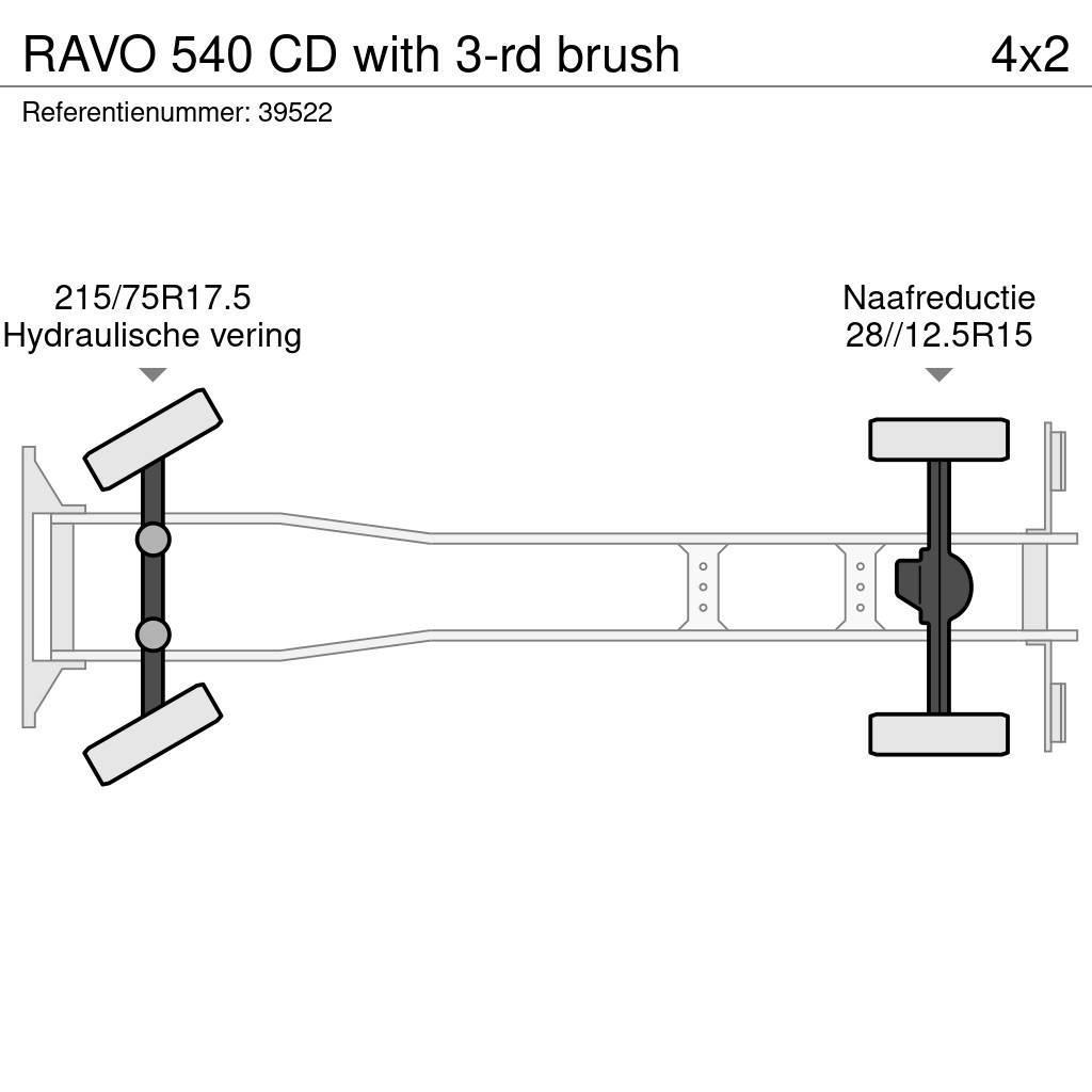 Ravo 540 CD with 3-rd brush Süpürme kamyonları