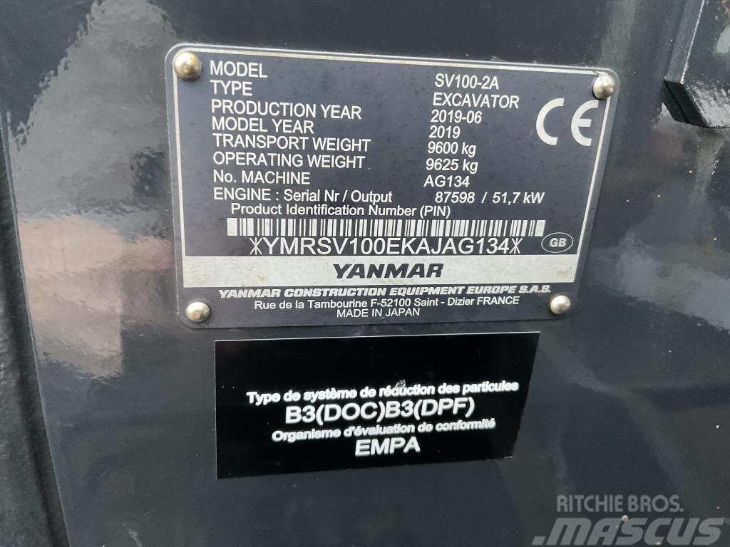 Yanmar SV100-2A Midi ekskavatörler 7 - 12 t