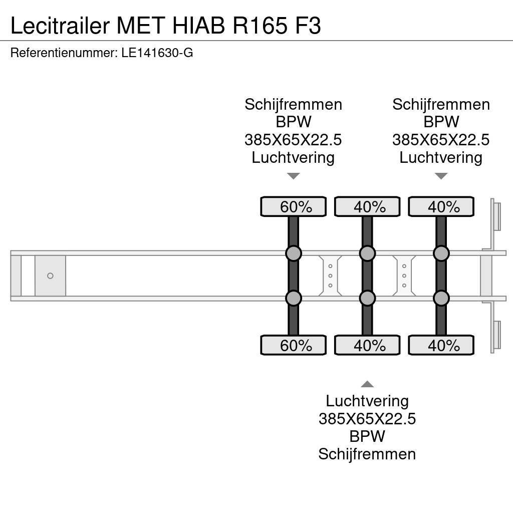 Lecitrailer MET HIAB R165 F3 Flatbed çekiciler