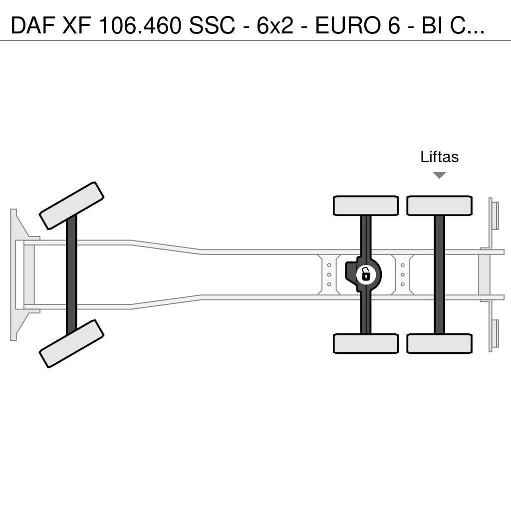 DAF XF 106.460 SSC - 6x2 - EURO 6 - BI COOL- VERY GOOD Flatbed kamyonlar