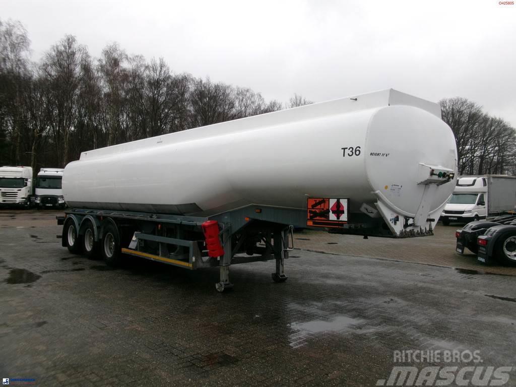  Crane Fruehauf Fuel tank alu 39 m3 / 1 comp + pump Tanker yari çekiciler