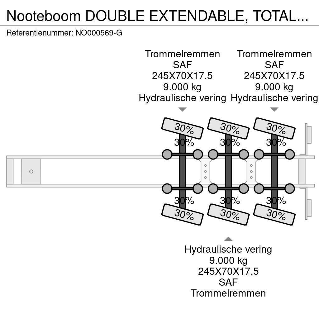 Nooteboom DOUBLE EXTENDABLE, TOTAL 26.53 METERS Low loader yari çekiciler