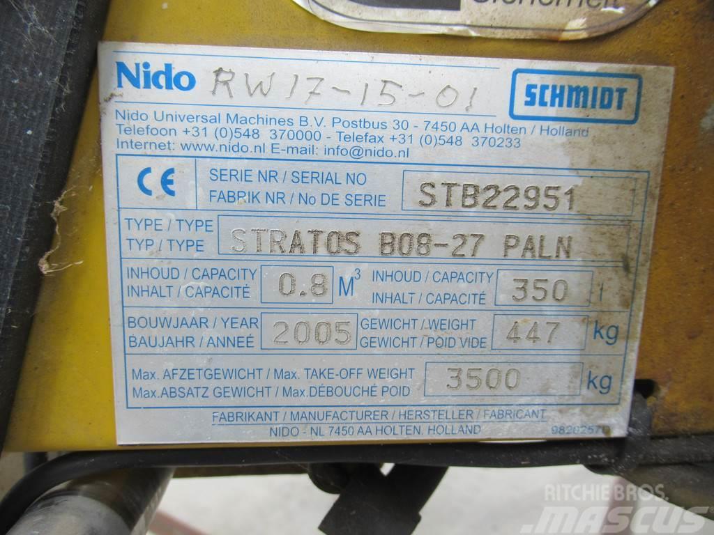 Nido - Schmidt STRATOS B08-27 PALN 0,8m3 + 350 L Zoutst Kum ve tuz serpiciler