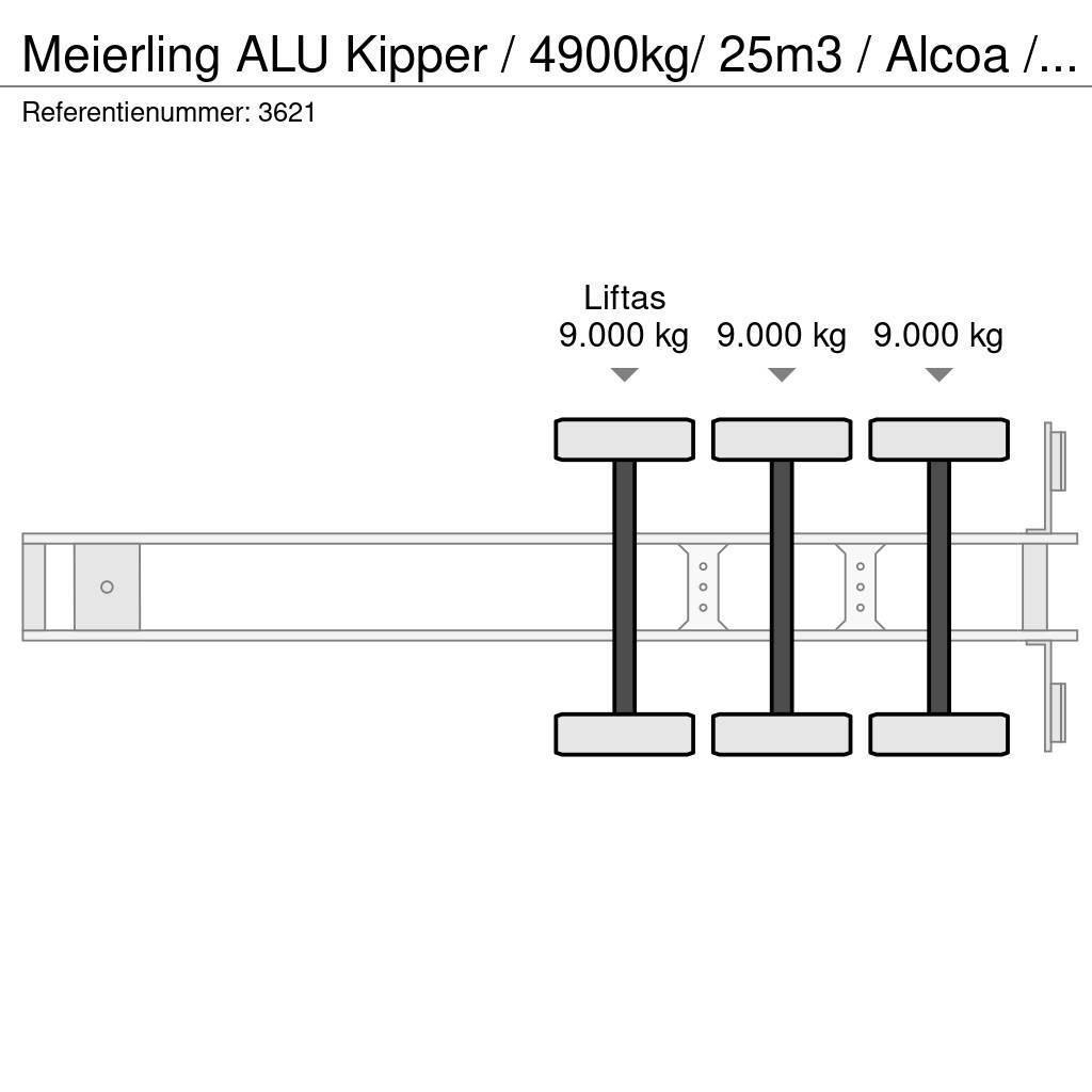 Meierling ALU Kipper / 4900kg/ 25m3 / Alcoa / APK 26-05-2024 Damperli çekiciler