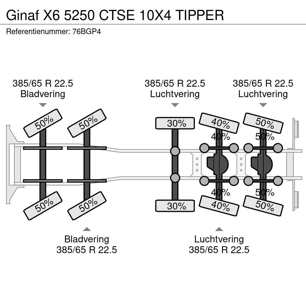 Ginaf X6 5250 CTSE 10X4 TIPPER Damperli kamyonlar