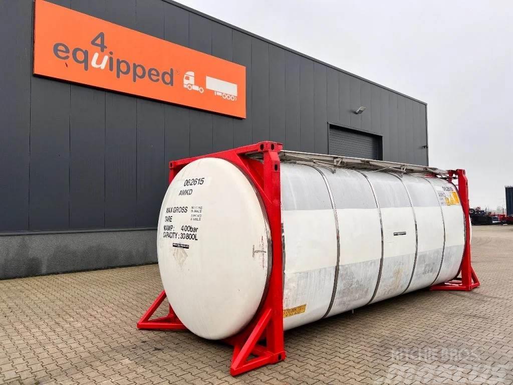 Van Hool 20FT SWAPBODY 30.800L, UN PORTABLE, T11, 2,5Y insp Tank konteynerler
