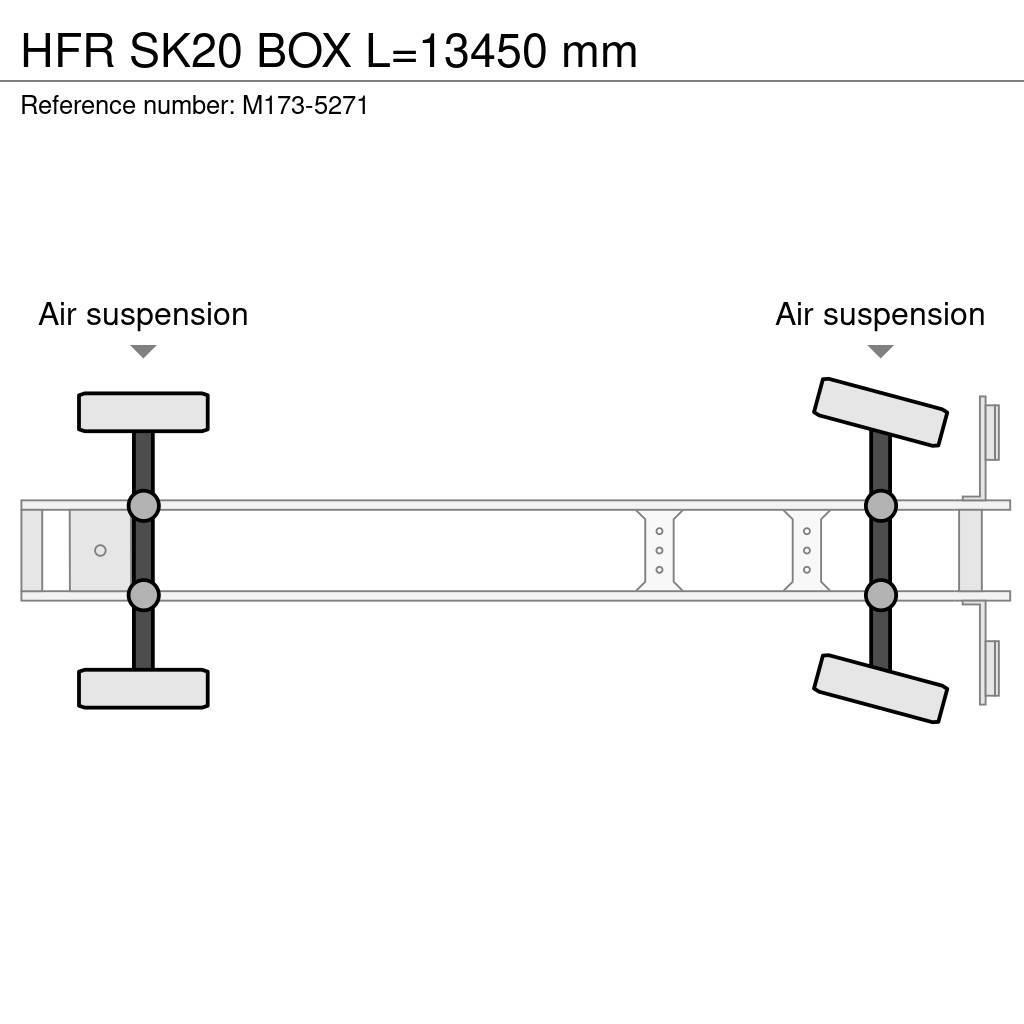 HFR SK20 BOX L=13450 mm Kapali kasa yari römorklar