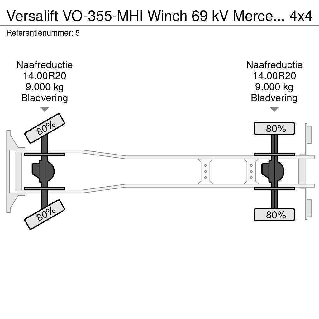 VERSALIFT VO-355-MHI Winch 69 kV Mercedes Benz Axor 1824 4x4 Araç üstü platformlar