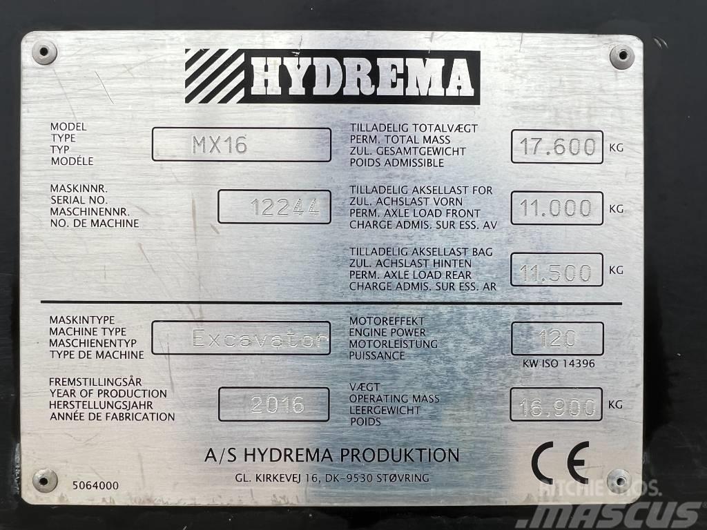 Hydrema MX 16 Lastik tekerli ekskavatörler