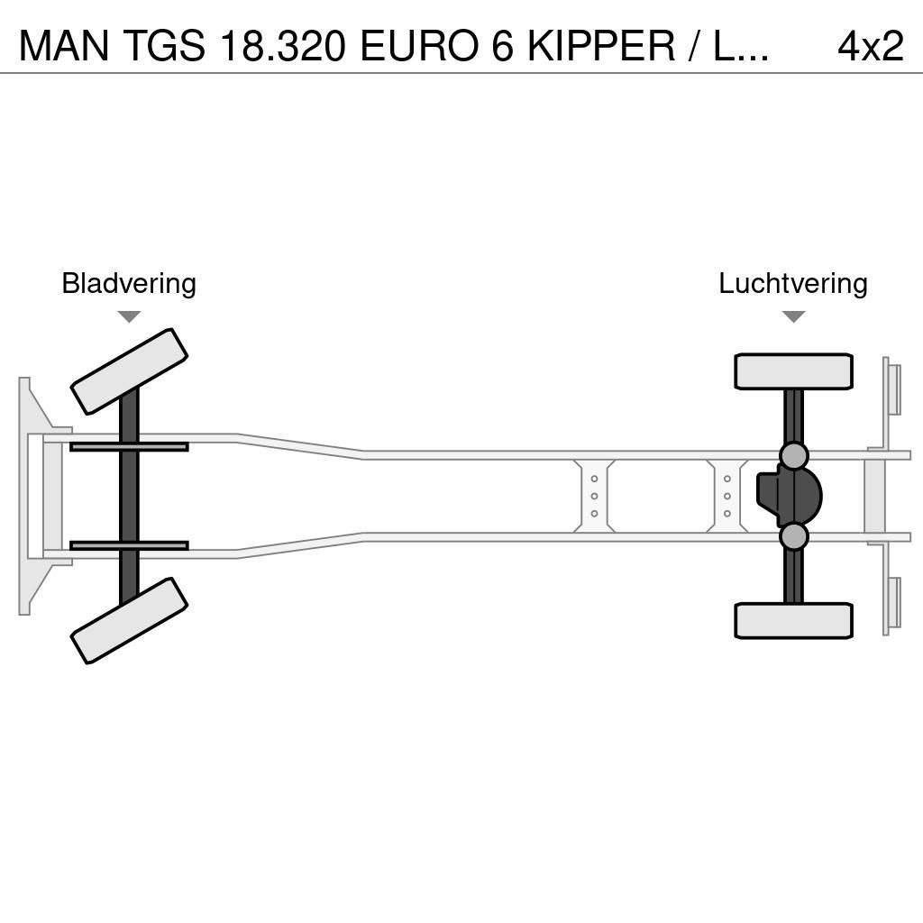 MAN TGS 18.320 EURO 6 KIPPER / LOW KM / 2 ZIJDIGE KIPP Damperli kamyonlar