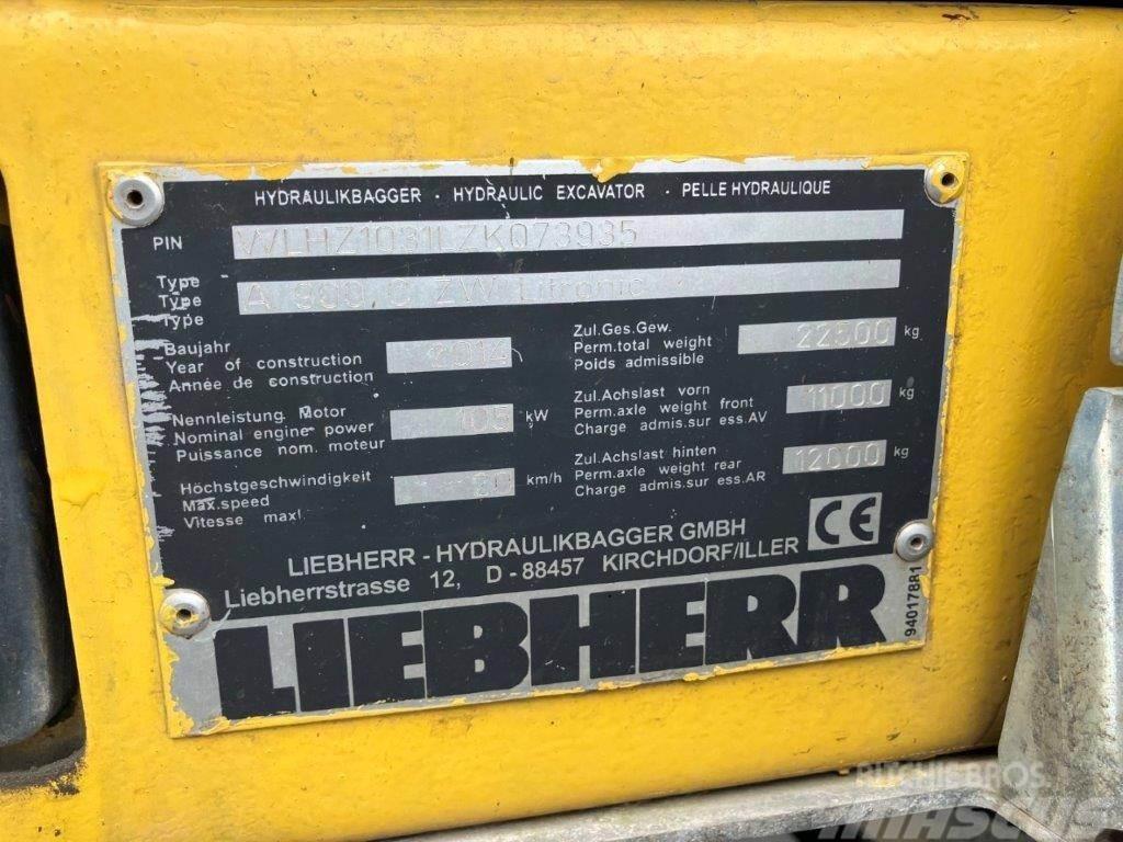 Liebherr A 900 Lastik tekerli ekskavatörler