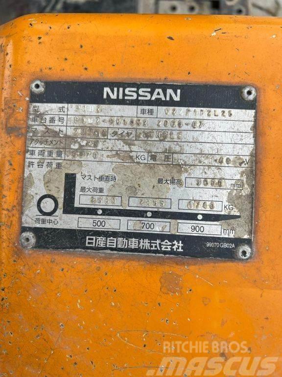 Nissan Duplex, 2.500KG, 4.926hrs!!, no charger 02ZP1B2L25 Elektrikli forkliftler