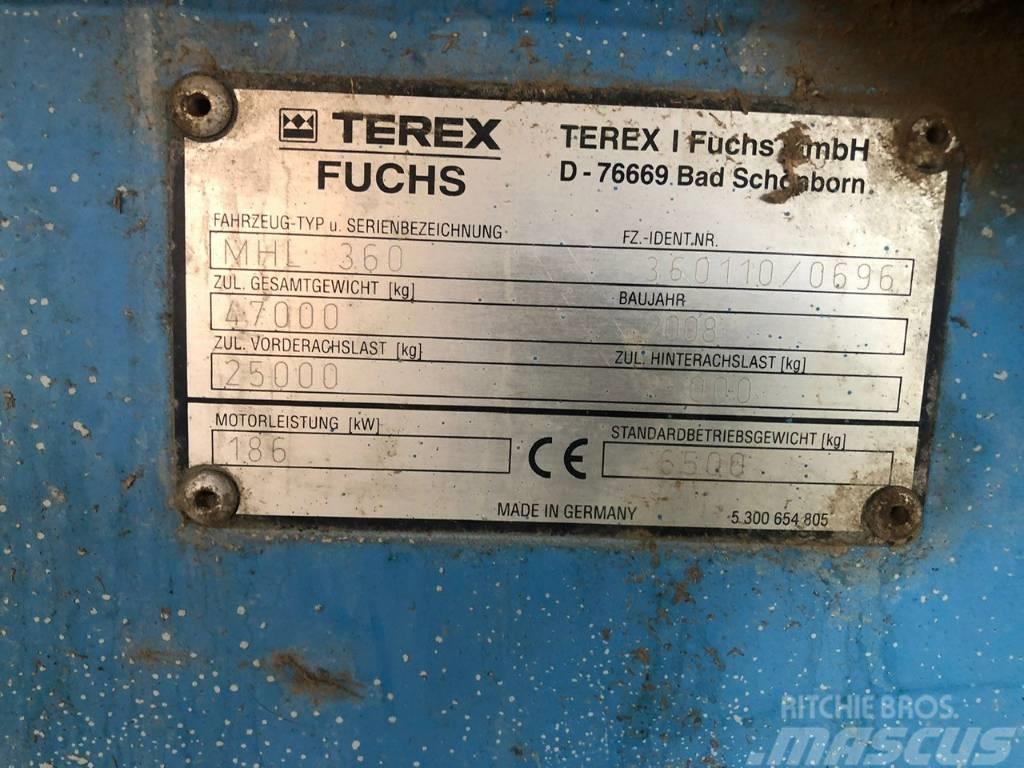 Terex Fuchs MHL 360 Lastik tekerli ekskavatörler