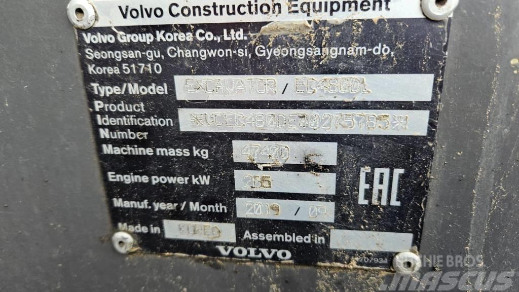 Volvo EC 480 D L Paletli ekskavatörler