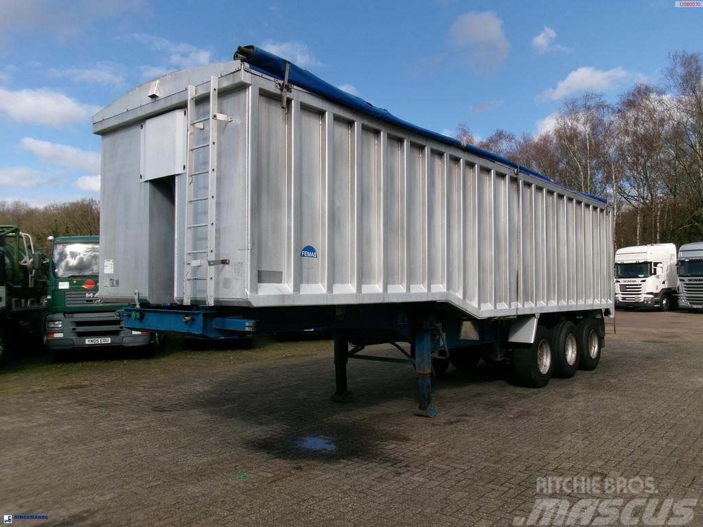 United TRAILERS Tipper trailer alu 52 m3 + tarpaulin Damperli çekiciler