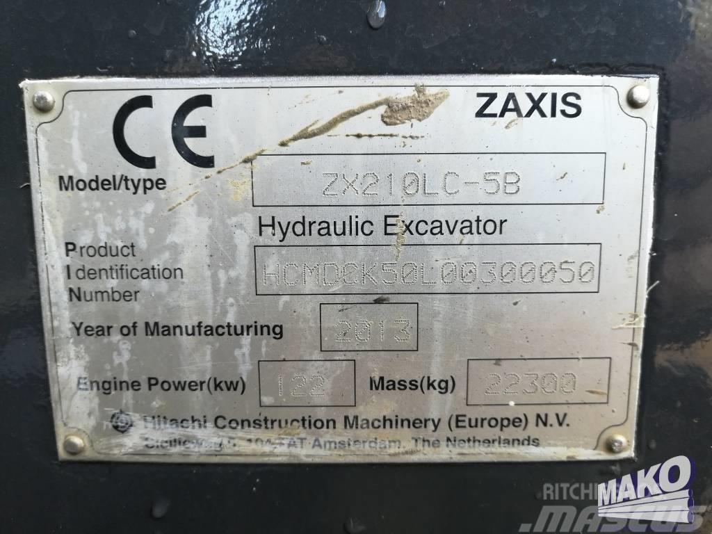 Hitachi ZX 210 LC-5 B Paletli ekskavatörler