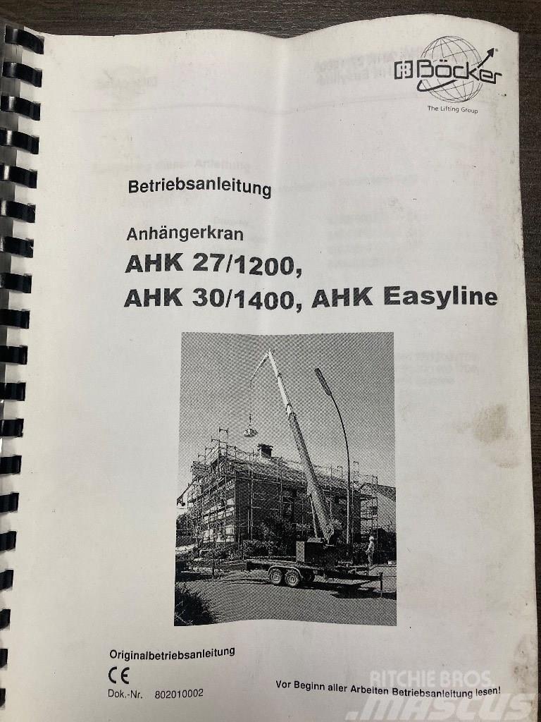 Bocker AHK 27/1200 Easyline Yol-Arazi Tipi Vinçler (AT)