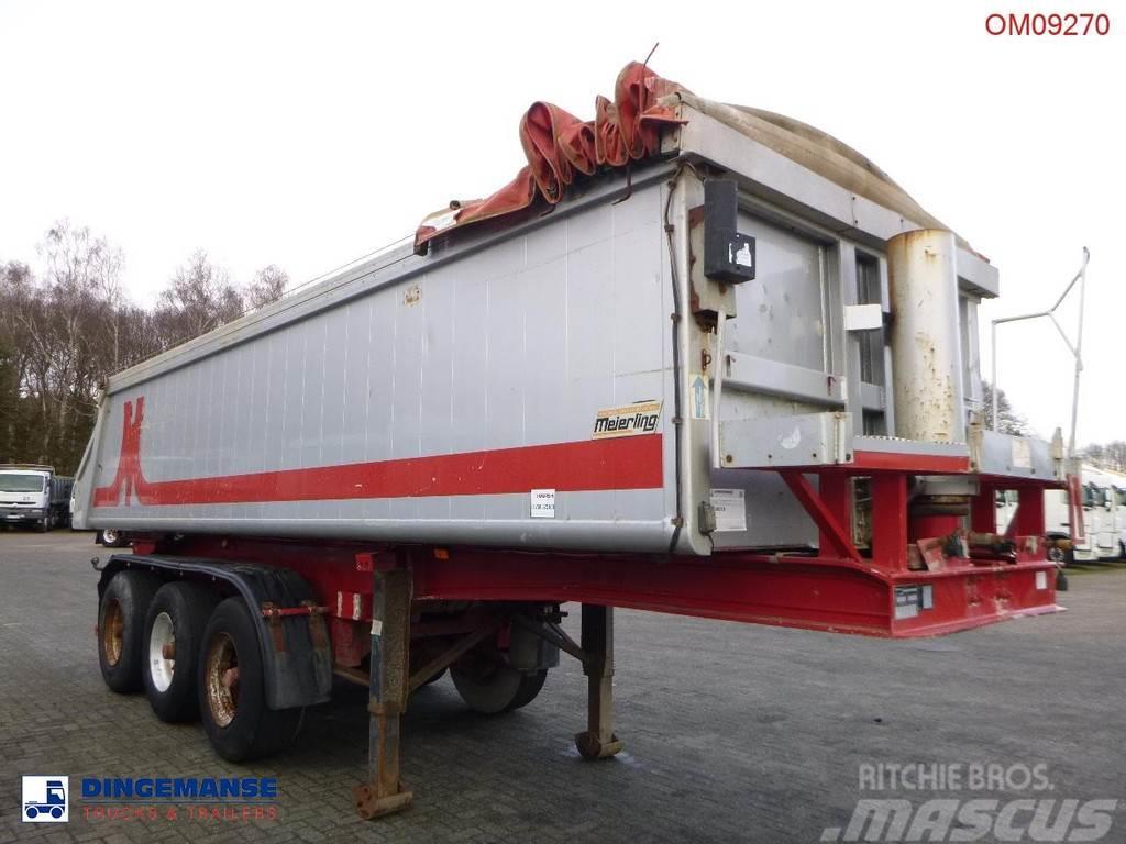 Meierling Tipper trailer alu 21 m3 + tarpaulin Damperli çekiciler