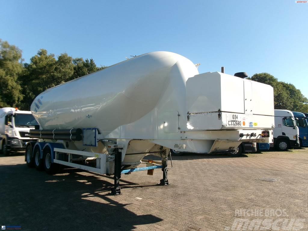 Spitzer Powder tank alu 43 m3 / 1 comp + compressor Tanker yari çekiciler