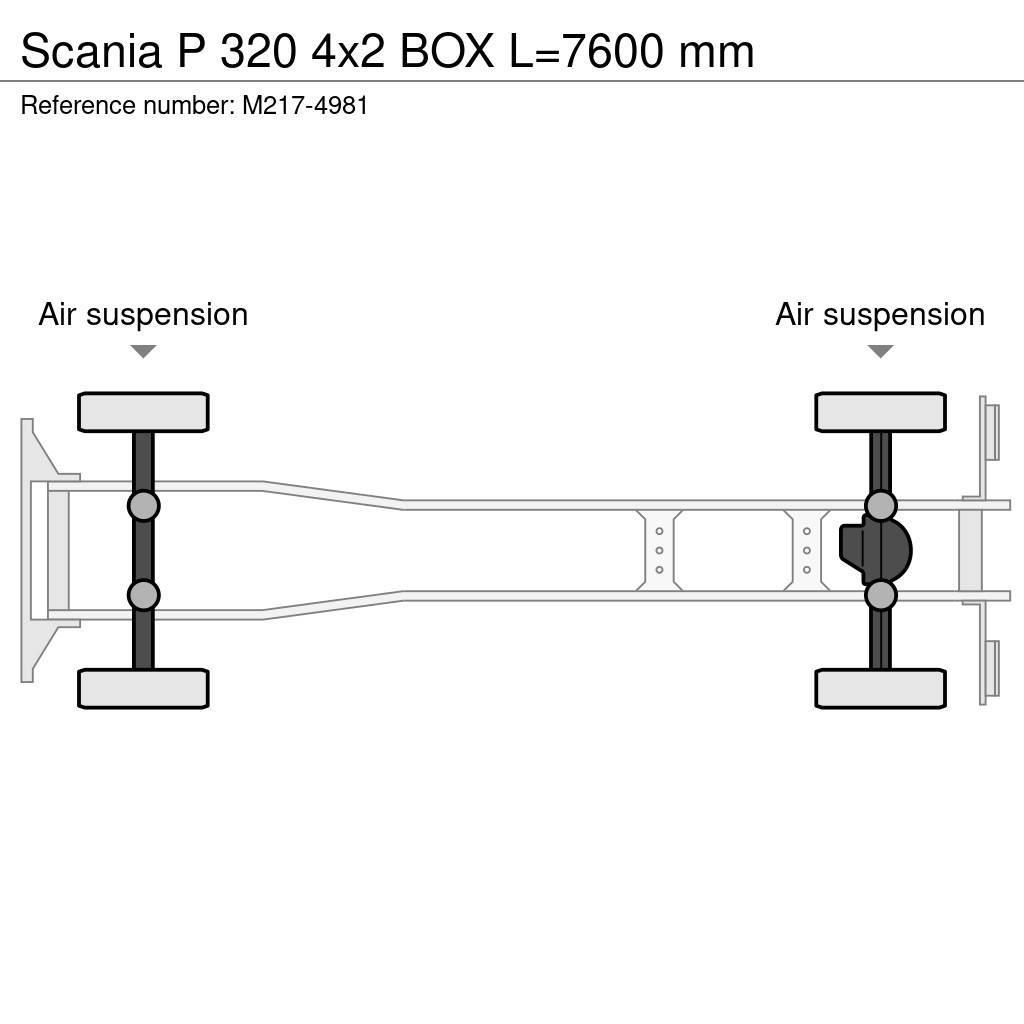 Scania P 320 4x2 BOX L=7600 mm Kapali kasa kamyonlar