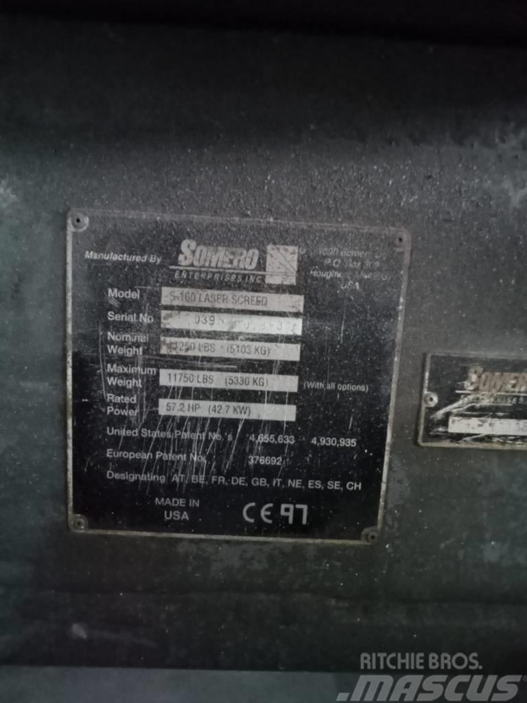 Somero S-160 Laser Screed Beton dağıtım bomları