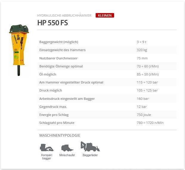 Indeco HP 550 FS Hidrolik kırıcılar