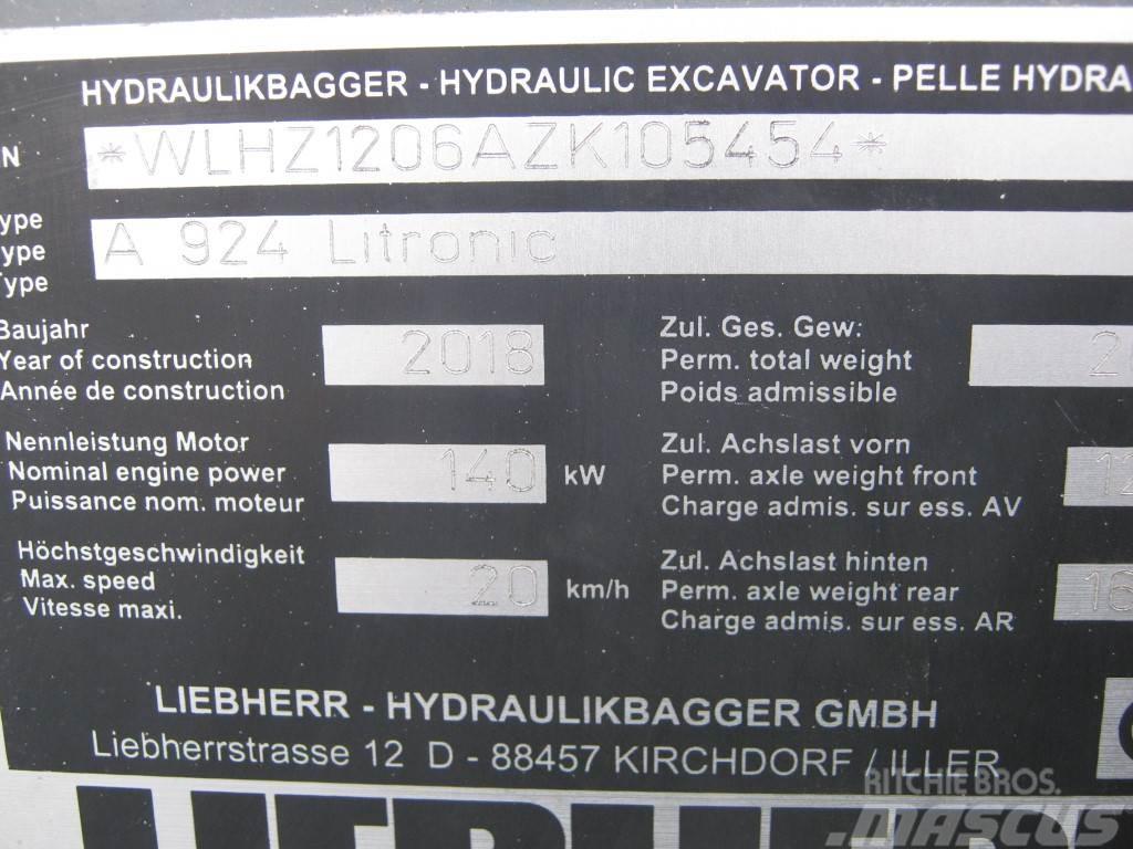 Liebherr A 924 Litronic Lastik tekerli ekskavatörler