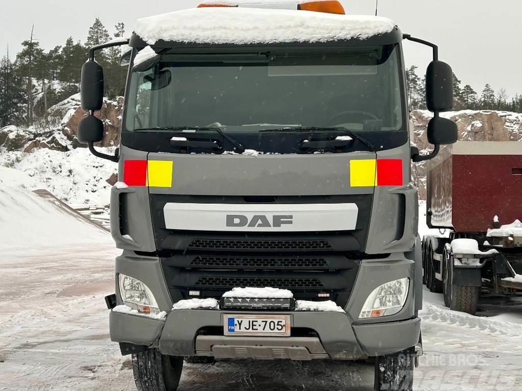 DAF CF 510 FAD 8x4 2017 Sora-auto + Letkukasettikärry Damperli kamyonlar