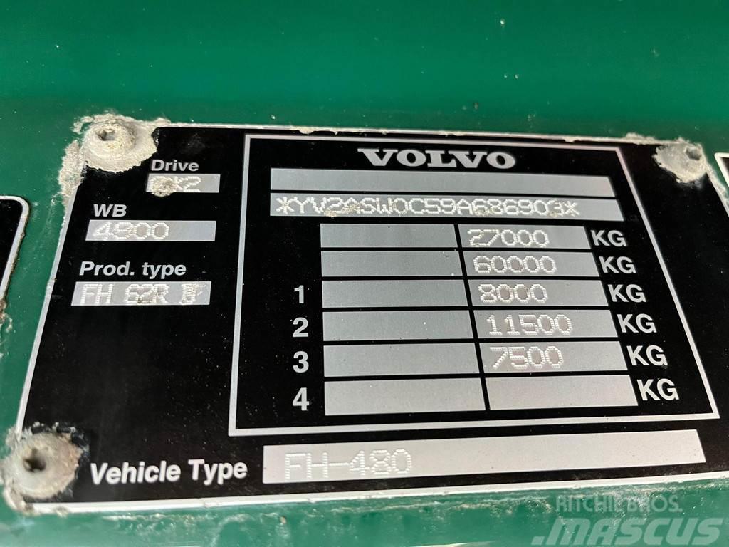 Volvo FH 480 6x2*4 HMF 2420 K5 / PLATFORM L=7116 mm / HY Araç üzeri vinçler